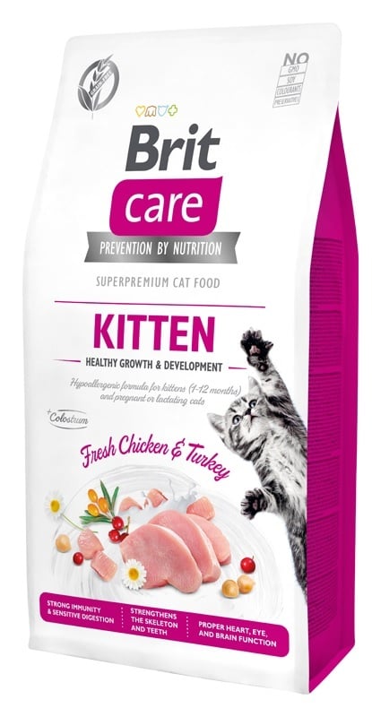 Brit Care Cat Grain-Free Kitten Gezonde groei en ontwikkeling 7kg