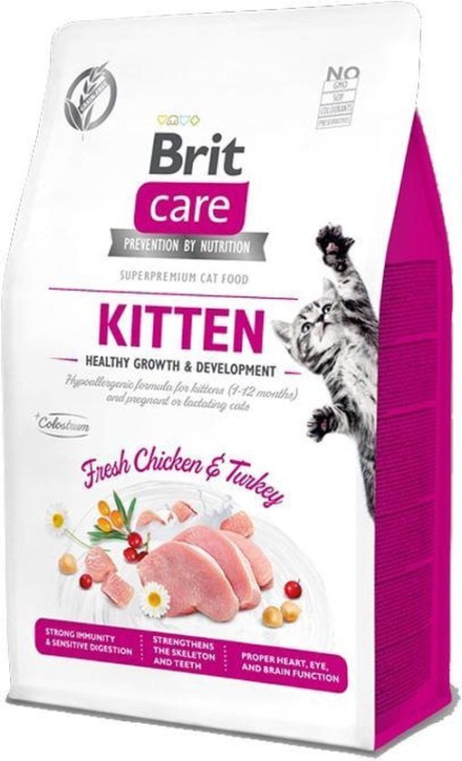 Brit Care Cat grain-free kitten gezonde groei en ontwikkeling 400 gram