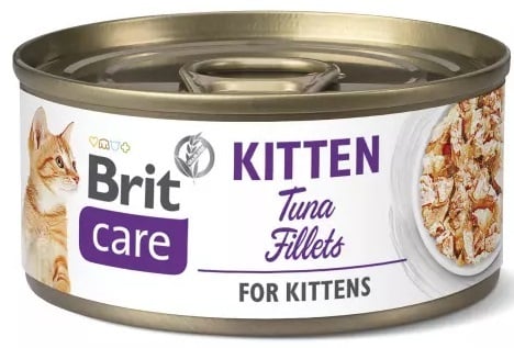 actieprijs natvoer kitten Brit care tonijn fillets 70 gram