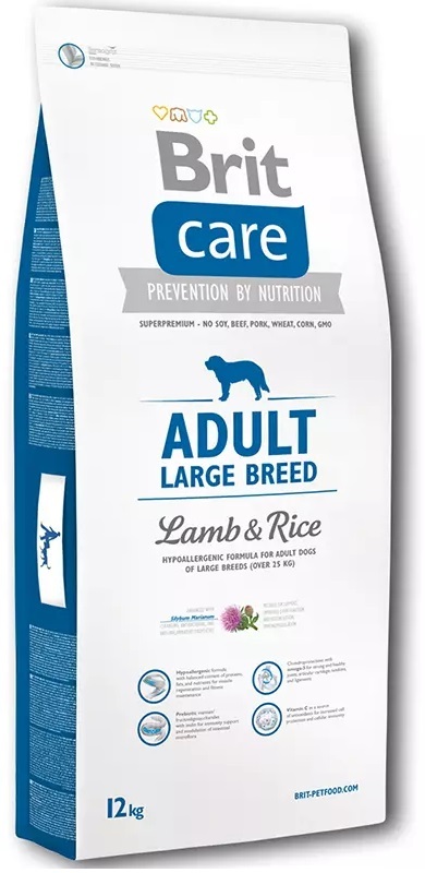 Brit care adult large breed >25kg lam&rijst hypo allergeen 12kg