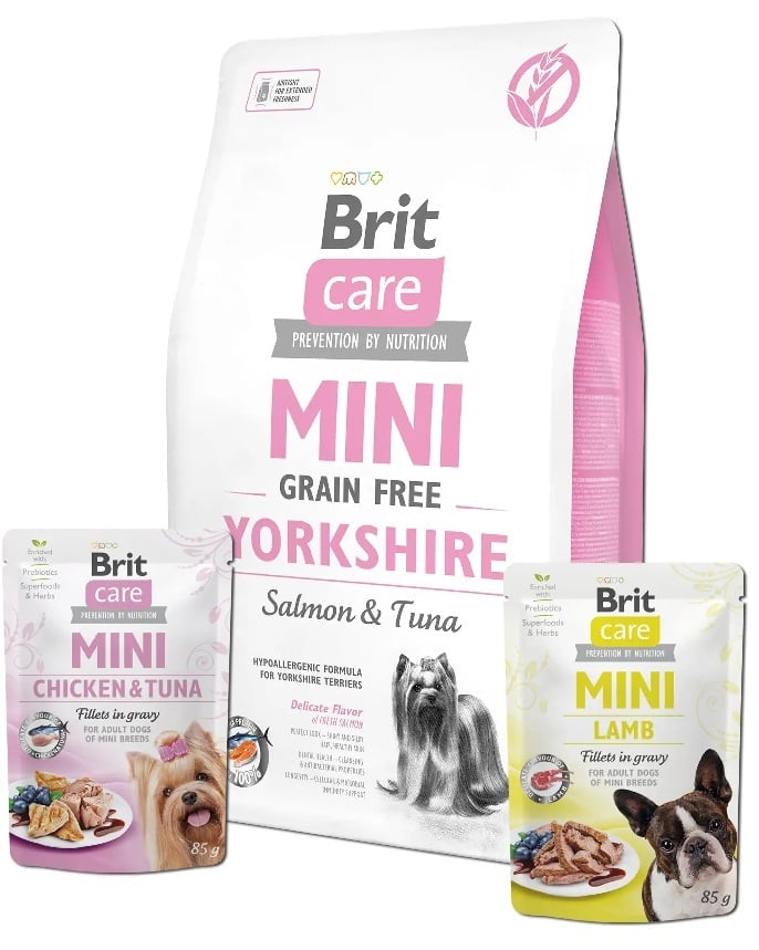 Brit care mini Graanvrij Yorkshire 7kg + 2 pouches