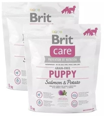 Brit care graanvrij puppy zalm&aardappel hypo allergeen 2x1kg