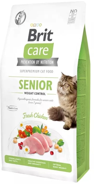 Brit care cat graanvrij Senior & Weigth control 7kg