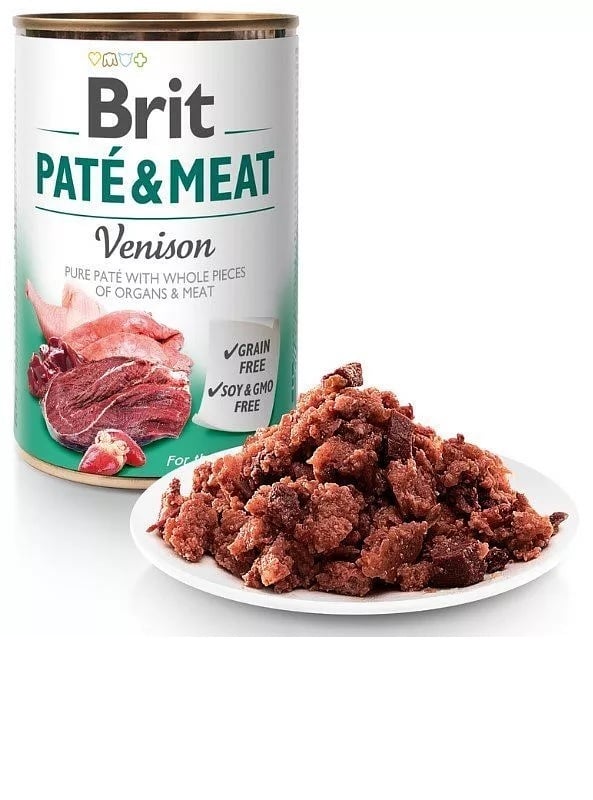 Brit pate & Meat hert graanvrij 400 gram