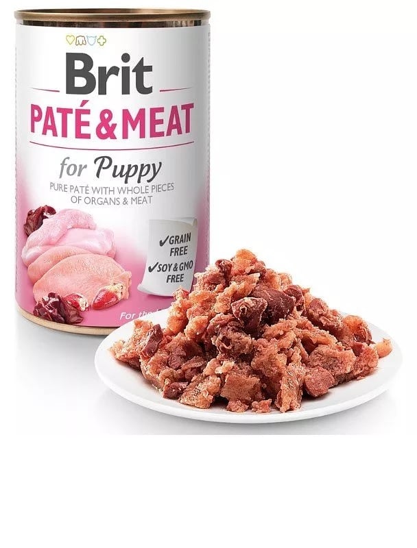 Brit Pate & Meat Puppy graanvrij 400 gram