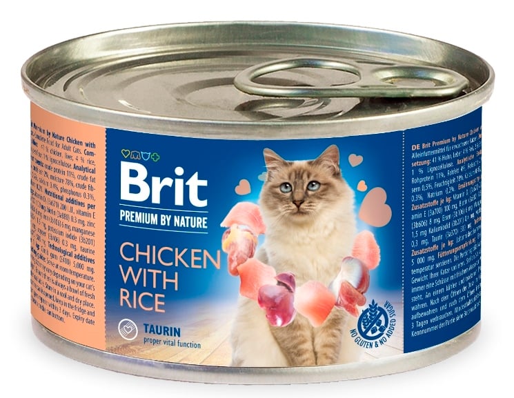 Brit premium by nature kip en rijst 200 gram 5+1 gratis