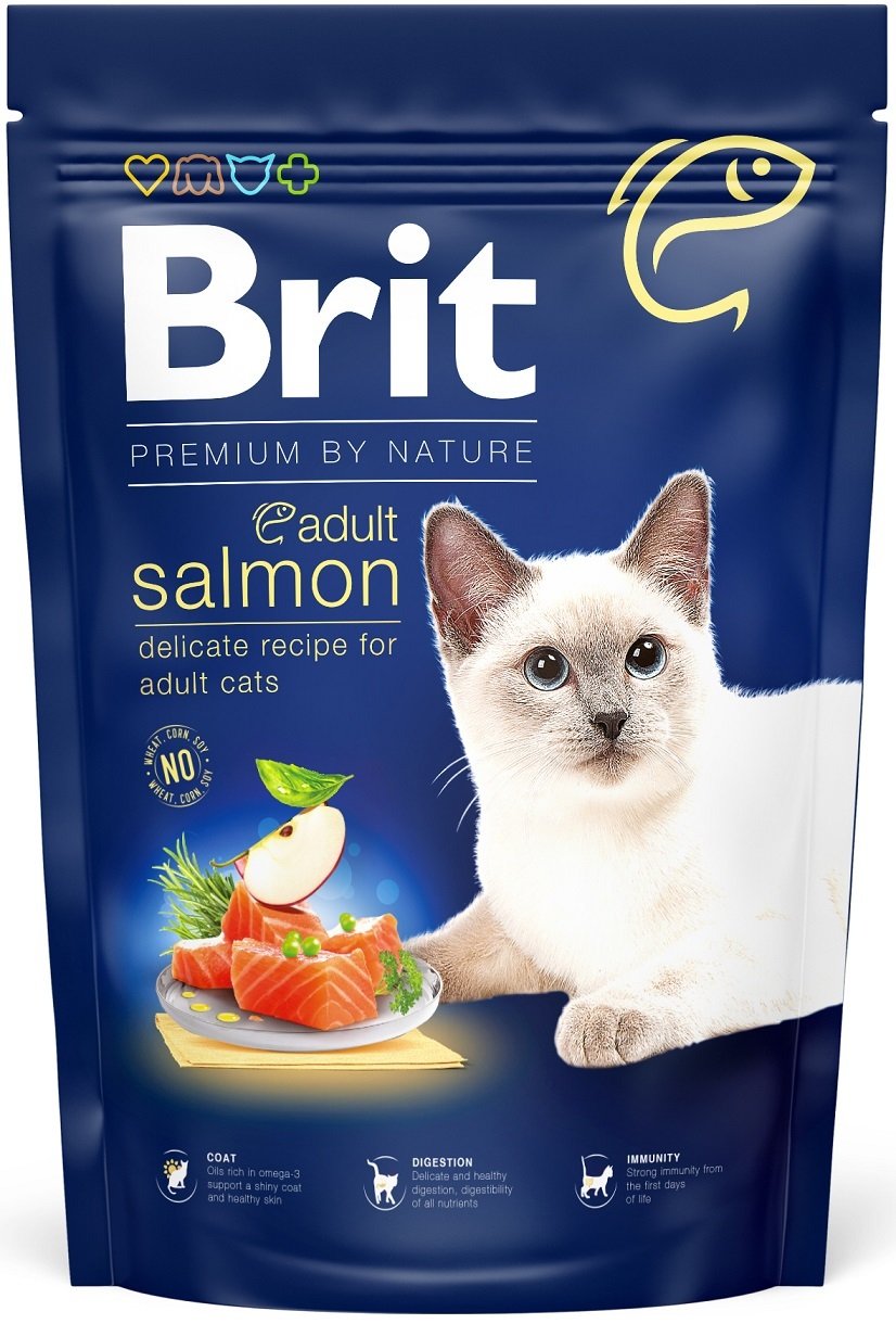 Brit Premium by Nature Cat - Adult Salmon 1,5 kg