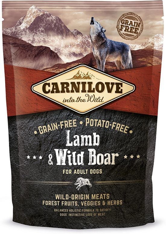 Carnilove adult hondenvoer lam&wild (70% vlees) 4kg