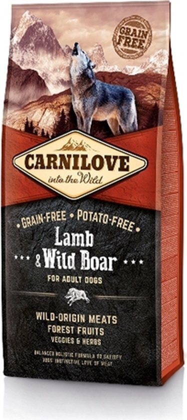 Carnilove Lam&Wild zwijn adult pate (met 70% vlees!) 400 gram ** tijdelijk niet leverbaar