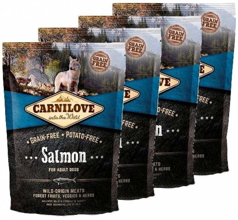 Carnilove adult hondenvoer Zalm (70% vlees!) 4x1,5kg