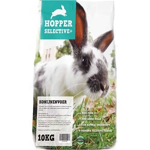 Hopper Selective plus 10kg konijnenvoer nu €31,95/ afhaalprijs €27,50