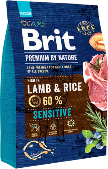 Brit premium by nature lam&rijst 60% lam 3kg