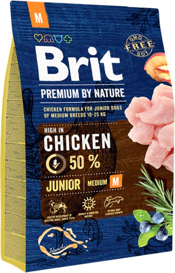 BRIT premium by nature junior medium 50% kip! 3kg