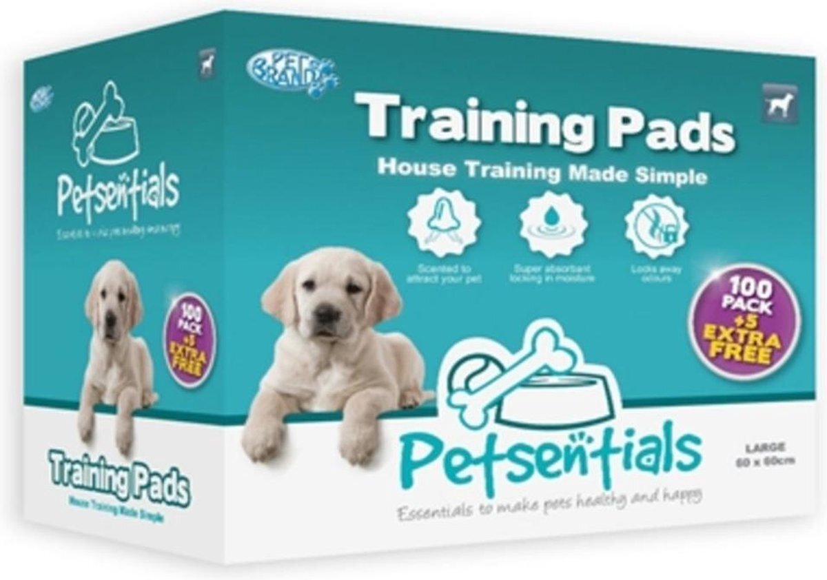 aanbieding Petsentials puppy training pads 105 stuks