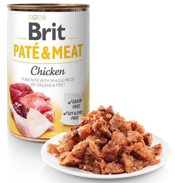 Brit Pate & Meat Kip graanvrij 400 gram
