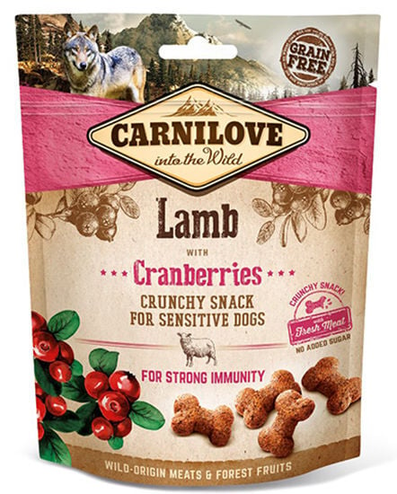 Carnilove Crunchy Snack Lam en Cranberries voor beter immuunsysteem 200gram