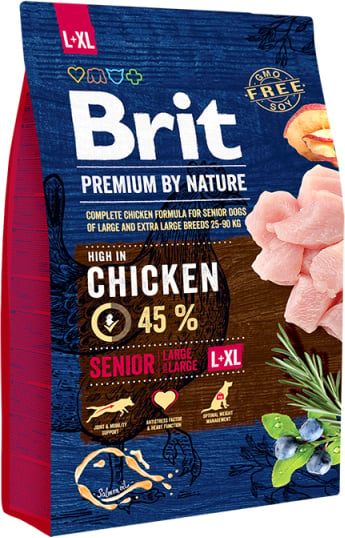 BRIT premium Senior L+XL 45% kip! 3kg