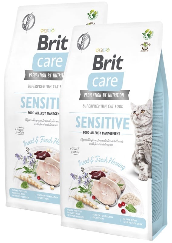Brit care cat graanvrij sensitive food allergy management 2x7kg