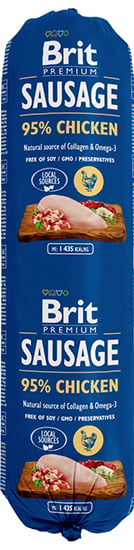 Brit Worst met kip 800 gram 95%vlees