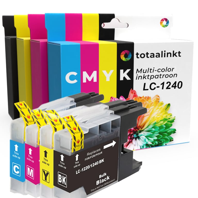 Inktcartridge voor Brother LC-1240VALBP | 4-pack multi-color