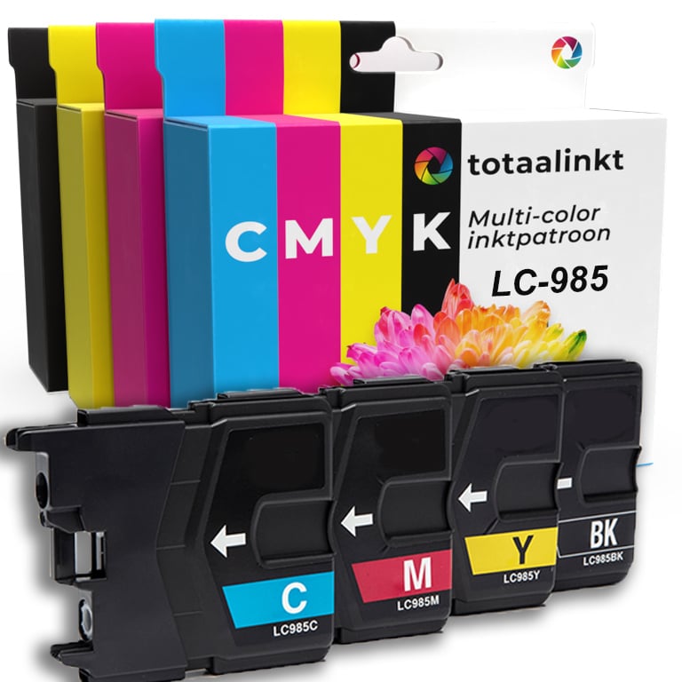 Inktcartridge voor Brother LC-985VALBP | 4-pack multi-color