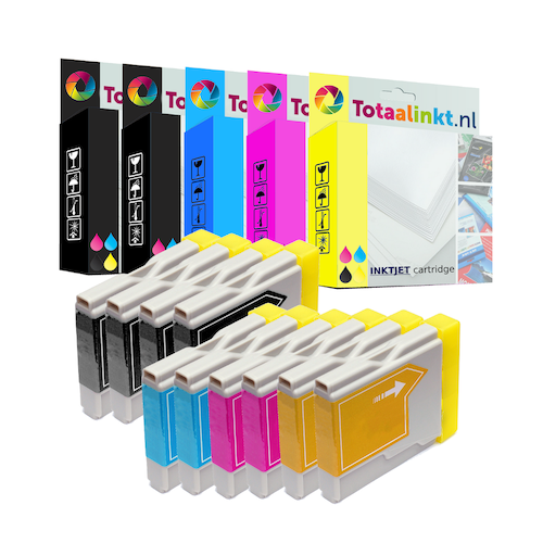 Inktcartridge voor Brother LC-970VALBP | 10-pack multi-color