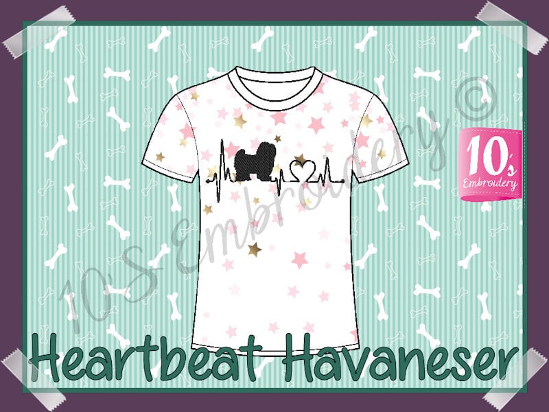 Pattern Heartbeat Havaneser