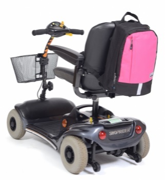 Rugzak Mobility klein - zwart/ roze