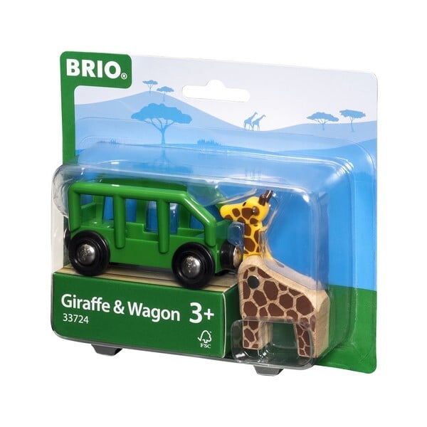 BRIO Wagon met giraffe