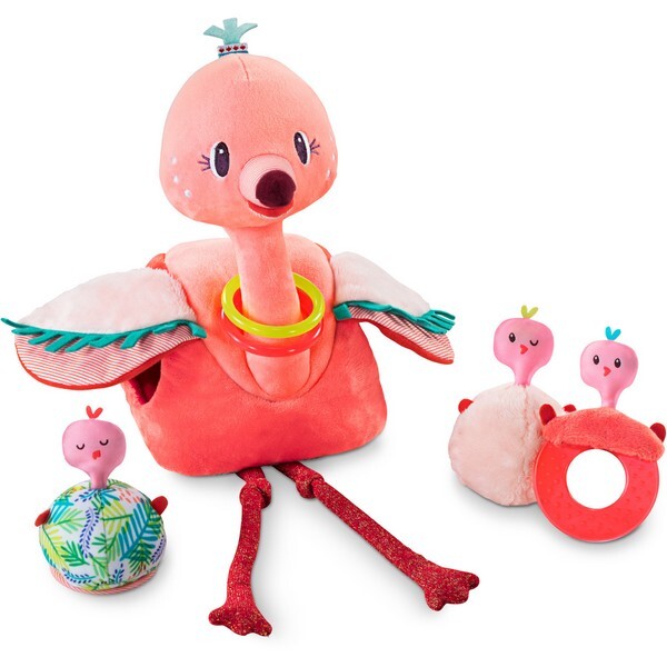 Lilliputiens Stoffen Speelset flamingo Anaïs en haar babies