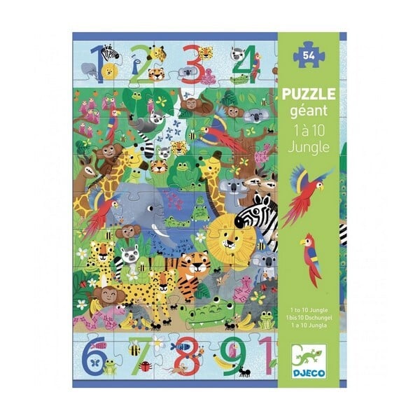 Djeco XXL Puzzel 1 tot 10 Jungle